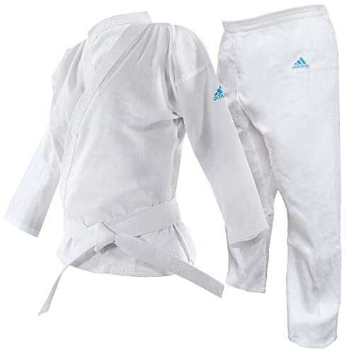 adidas Martial Arts Adistart Karate Uniform 7oz Arti Marziali Student Gi Unisex-Adulto, Bianco, 170 cm