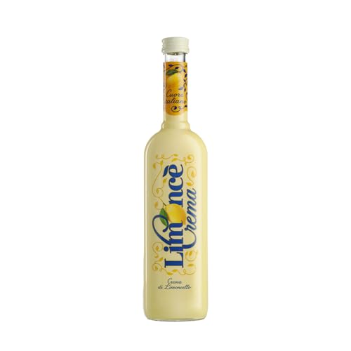 LIMONCE' Crema di Limoncè, Liquore al Limone Con Crema di Latte Fresco, 17% vol, Bottiglia da 500ml