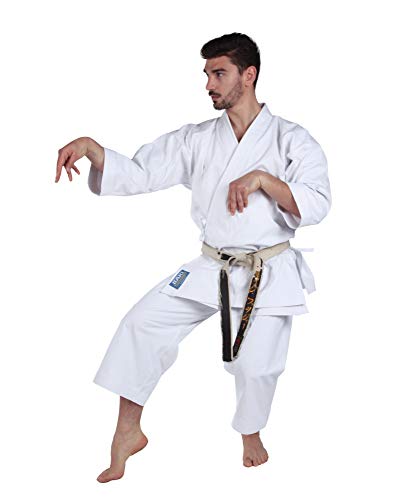 Itaki Karategi Performance Kata, Cotone 100%, Gr. 370/380mq, Uniforme Bianca per Karate, Aikido, Ju Jitsu (2 (Altezza 150 cm))