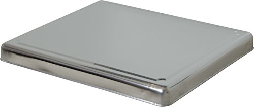 JOCCA Protezione per copripiano cottura in acciaio inossidabile 6414, argento, 60,5 x 52,5 x 5,5 cm
