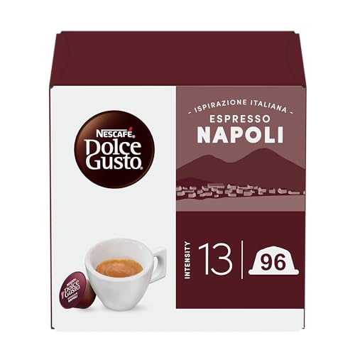 NESCAFÉ DOLCE GUSTO Espresso Napoli Caffè, 6 Confezioni da 16 capsule (96 Capsule Compatibili Nescafé Dolce Gusto)