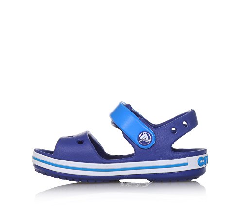 Crocs Crocband Sandal Kids, Sandali Unisex per Bambini, Leggeri e dalla Vestibilità Sicura, con Dettagli Azzurro Ceruleo/Oceano, Taglia 25-26 EU