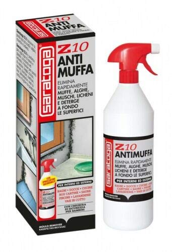 Saratoga mufficida antimuffa spray Z10 contro muffe alghe muschi licheni 1000ml