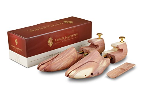Langer & Messmer, Tendiscarpe in legno di cedro (per uomo e donna), calzante in legno di cedro incluso, misure 34-50, l'originale (40/41 EU)