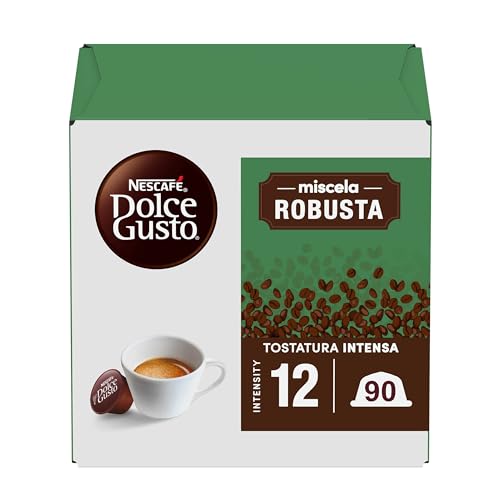 NESCAFÉ DOLCE GUSTO Miscela Robusta Caffè Espresso, 3 confezioni da 30 capsule (90 Capsule Compatibili Nescafé Dolce Gusto)