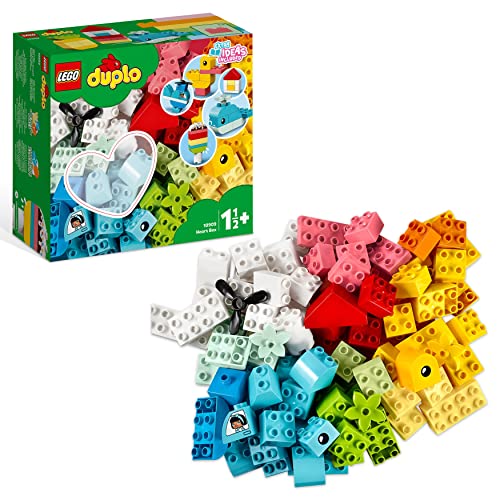 LEGO 10909 DUPLO Classic Scatola Cuore, Primi Mattoncini Colorati da Costruzione, Giochi Educativi e Creativi per Bambini e Bambine da 1,5 Anni